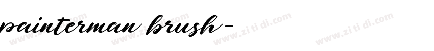 painterman brush字体转换